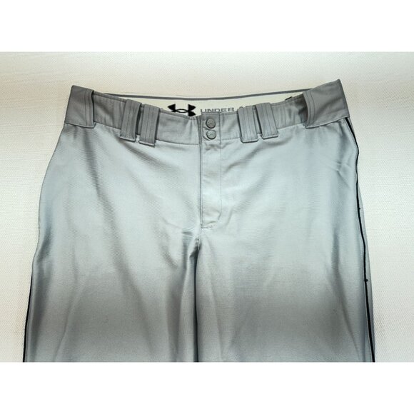Under Armour Mens Loose Fit Baseball Pants Size L Gray Activewear Sports Pockets - Picture 6 of 15